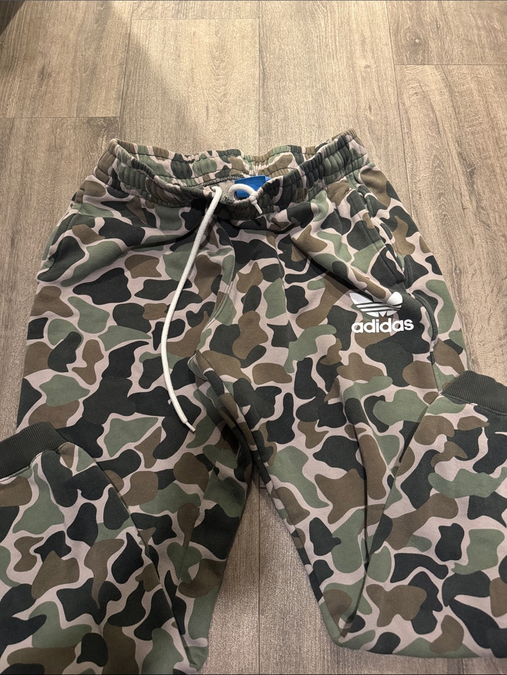 Adidas Men’s Camo Jogger Sweatpants in Green/Brown